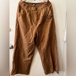 Madewell Women’s Brown/Tan Wideleg Trousers